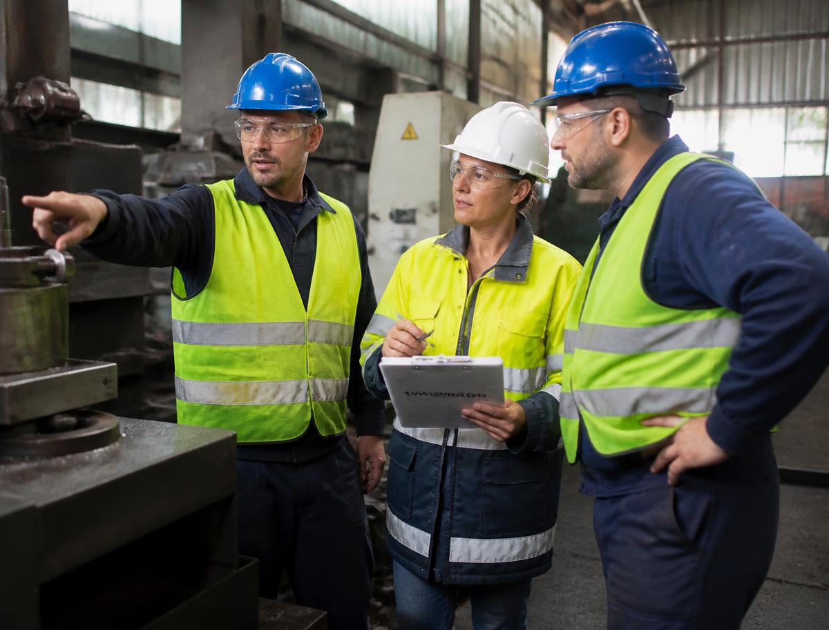 Analyse d’une situation de travail sur un poste industriel avec un spécialiste de la prévention