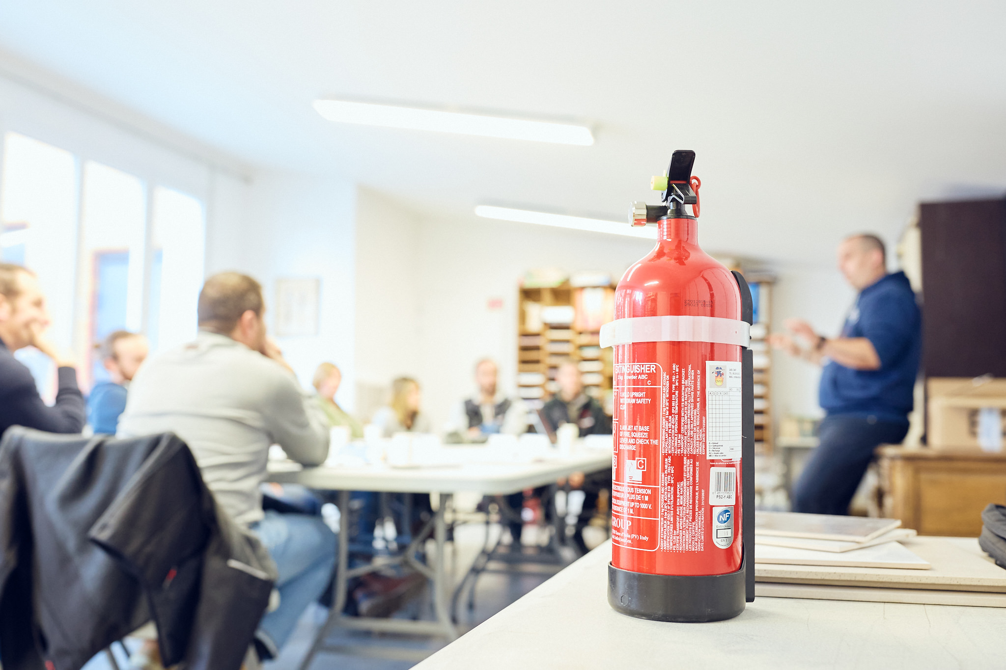 Formation manipulation d'extincteur